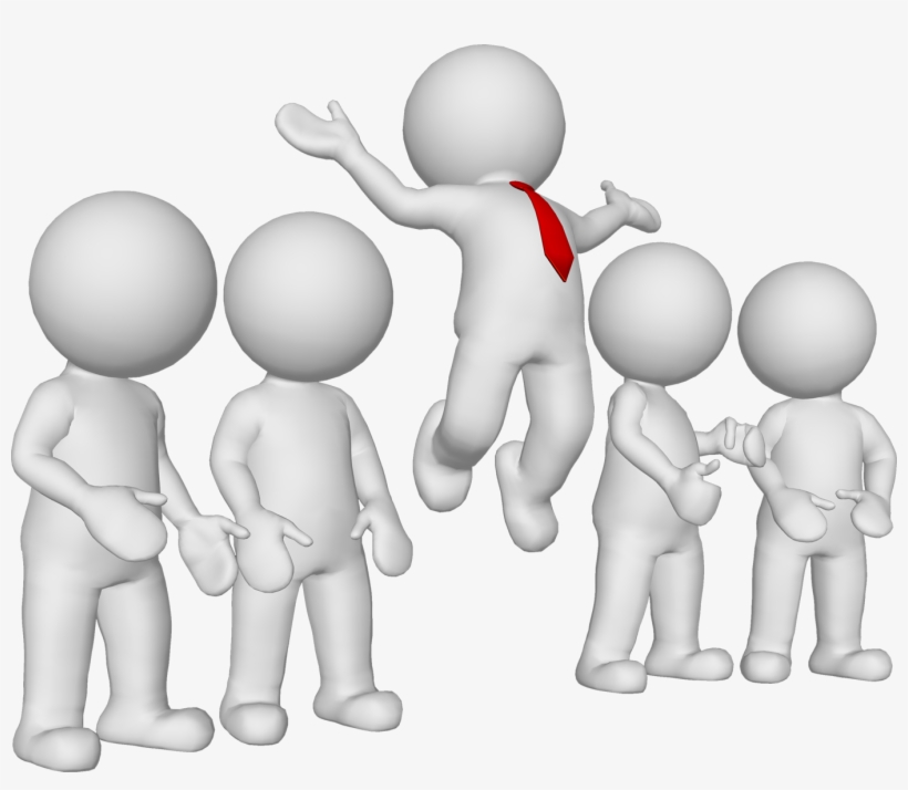 Man With Group 02 - Shaking Hands, transparent png download