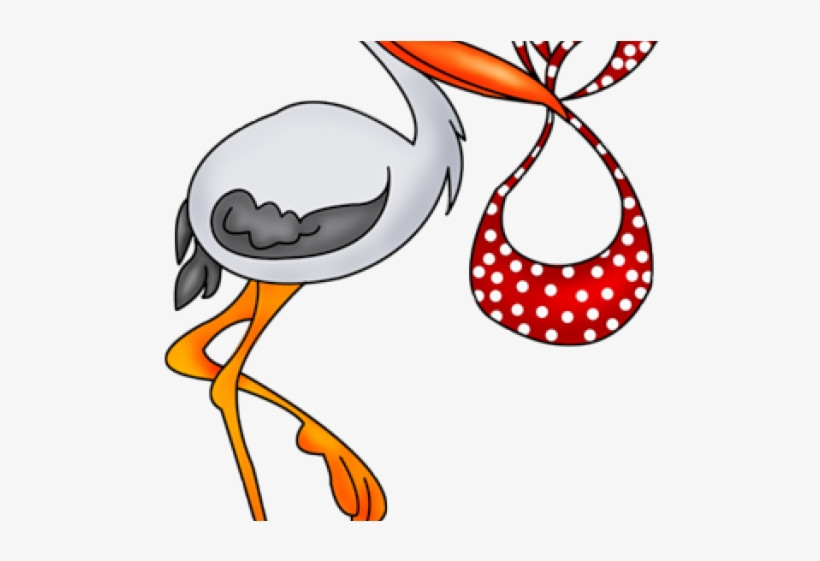Stork Clipart Baby Stuff - Cigueña Dibujo Infantil, transparent png download