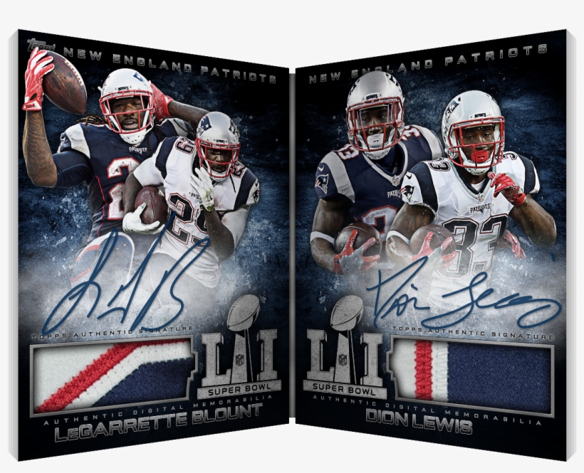 Super Bowl Li Books - Autographed New England Patriots Dion Lewis Fanatics, transparent png download