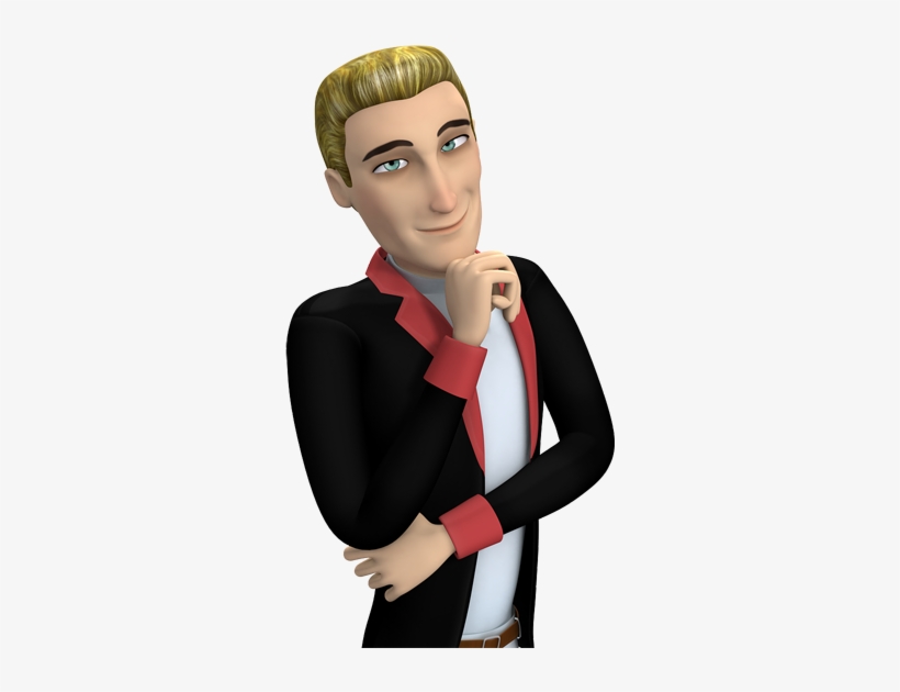 Png Rendered Image From Cartoon Charming Guy Added - 3d Cartoon Character Png, transparent png download
