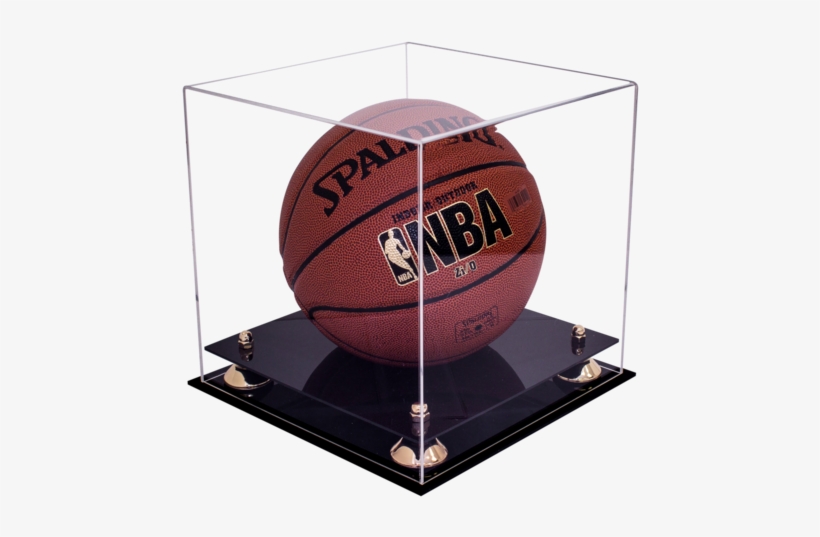 Uv Protection Full Size Basketball/soccer Ball Display - Better Display Cases: Basketball Display Case With, transparent png download