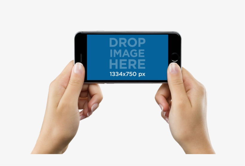 Holding Phone With Both Hands, transparent png download