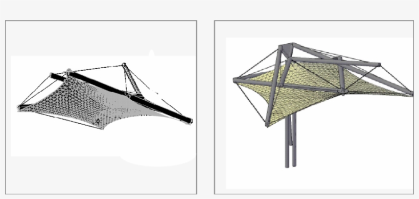 Canopy Tensegrity Structure Perspective View And Module - Hammock, transparent png download