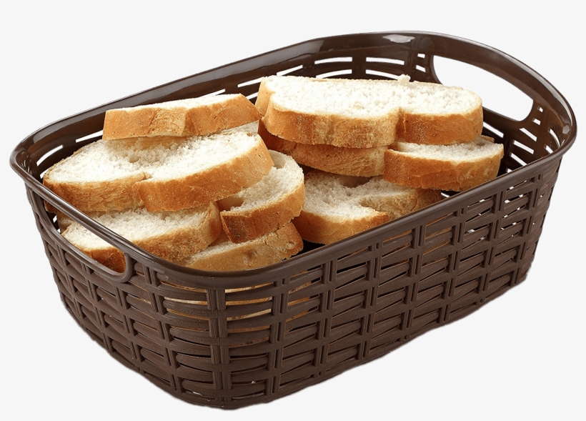 Bread Basket Png - All Time Plastics Rattan Plastic Shelf Basket, 2 Litres,, transparent png download