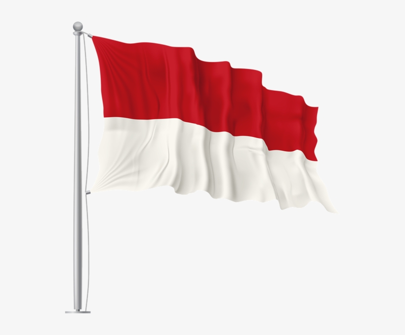 0, - Monaco Waving Flag, transparent png download