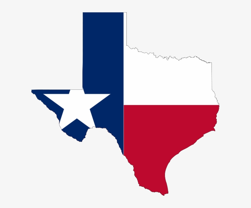 The Best Flags - Map Of Texas, transparent png download