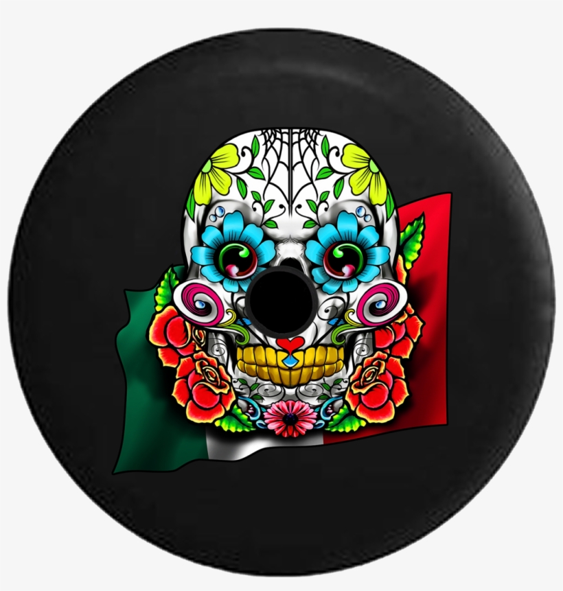 Jeep Wrangler Jl Backup Camera Day Sugar Skull With - Cinco De Mayo Skull, transparent png download
