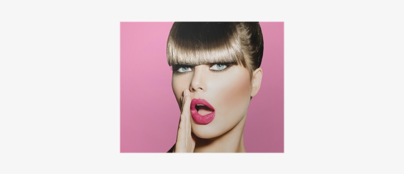 Surprised Woman With Open Mouth - Refer A Friend In Salon, transparent png download