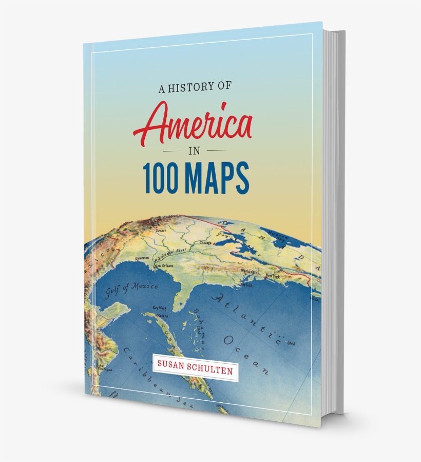 Book Cover Of "a History Of America In 100 Maps" - University Of Denver, transparent png download