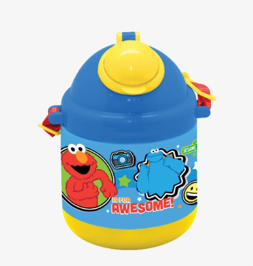 Sesame Street Bottle 400 Ml - Cartoon, transparent png download