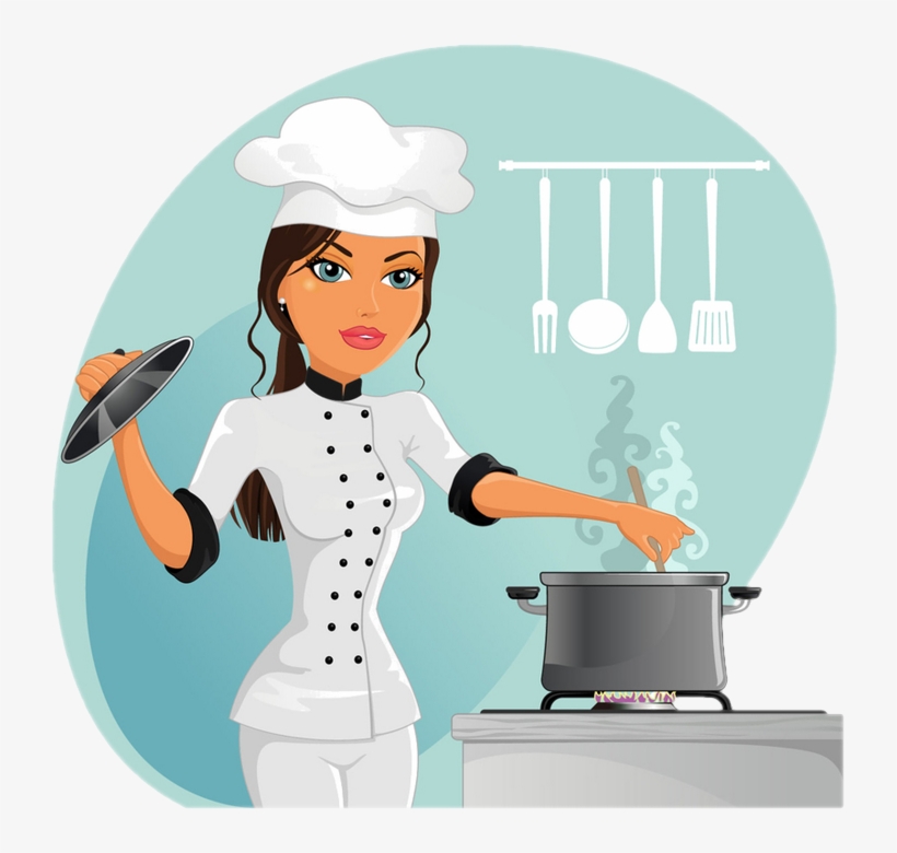 Recipe Cards, Clip Art, Illustrations - Chef Cuisiniere, transparent png download