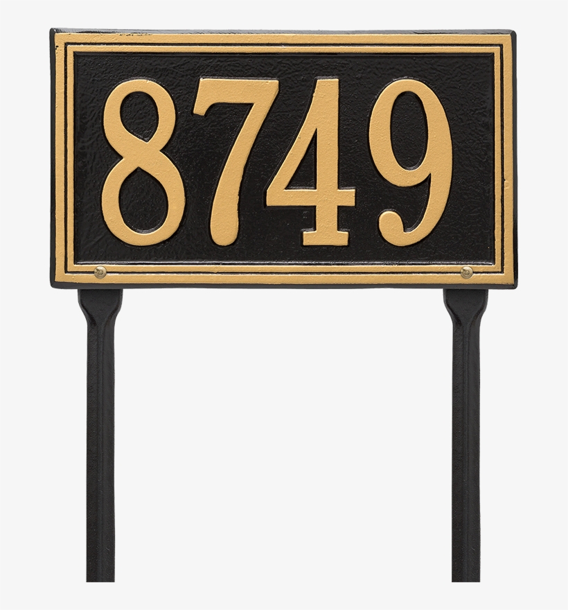 Double Line Standard Lawn Plaque, One Line - Whitehall Products 6122rg Standard Lawn Address Marker, transparent png download
