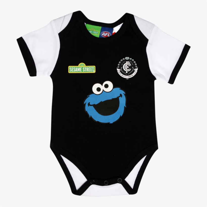 Carlton Blues Infants Sesame St Play Romper - Carlton Blues Sesame St 2 Piece Bib Set, transparent png download