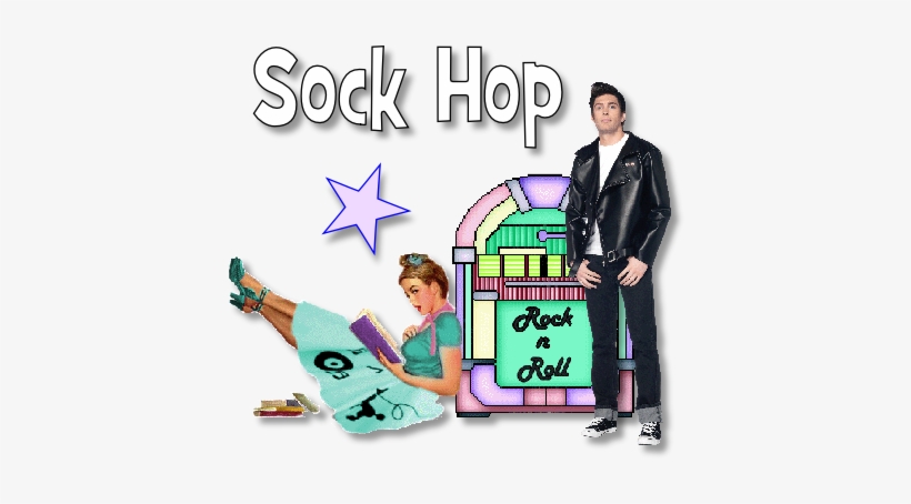 50's & 60's Sock Hop Dance Held Friday January 22nd - Men's Grease T Bird Leather Jacket Costume - Black, transparent png download