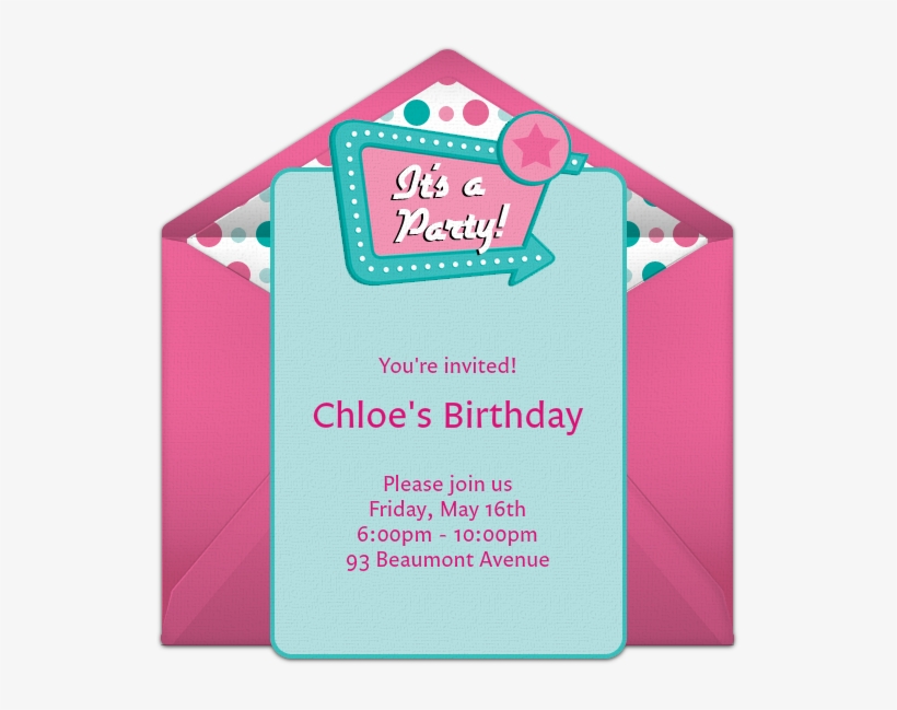 Sock Hop Online Invitation - Art Paper, transparent png download