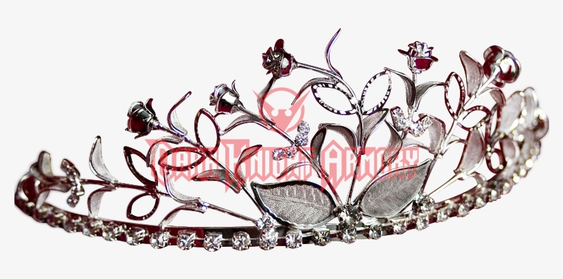 Rosebud Rhinestone Tiara - Tiara, transparent png download