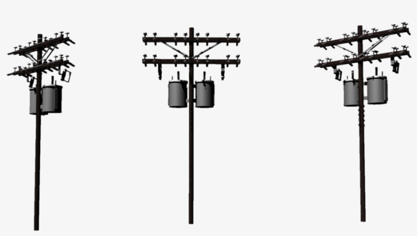 Light Post - Power Lines Png, transparent png download