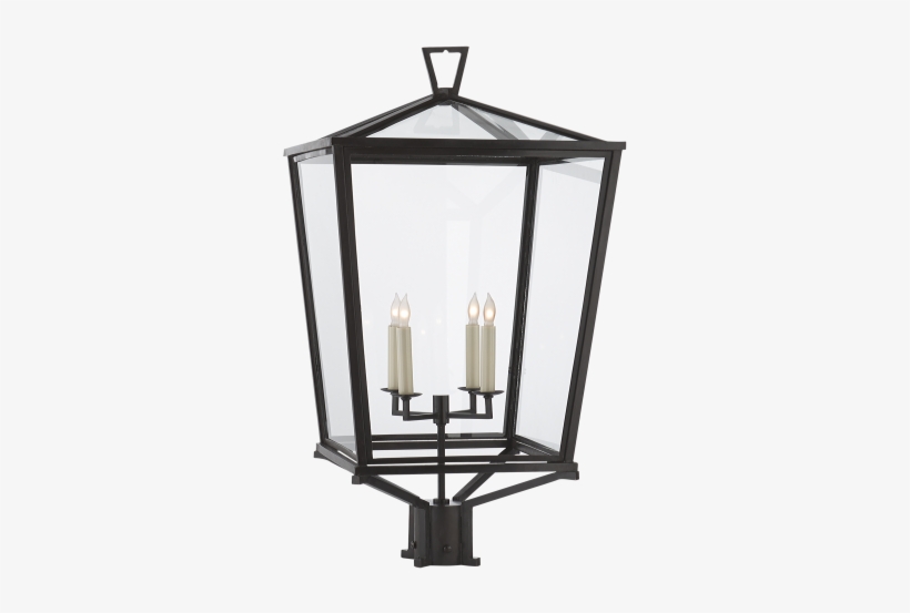 Darlana Post Light In Bronze - Visual Comfort Cho7113bz Darlana 4 Light Outdoor Post, transparent png download