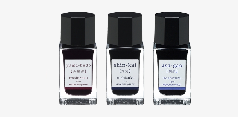 Iroshizuku Ink Bottle Gift Set 3 X 15ml - Pilot Iroshizuku Ku-jaku Ink (peacock) - 15 Ml Bottle, transparent png download