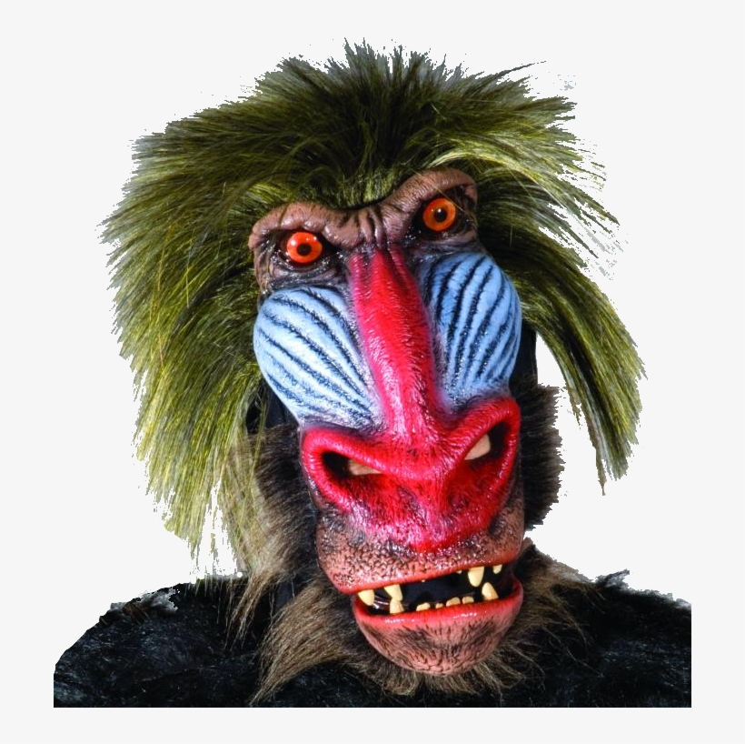 Baboon Moving Mouth Mask - Baboon Halloween Adult Latex Mask, transparent png download