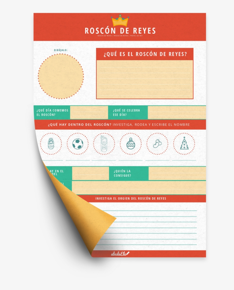 Con Esta Ficha Ficha Podrás Enseñar A Tus Alumnos Un - Document, transparent png download