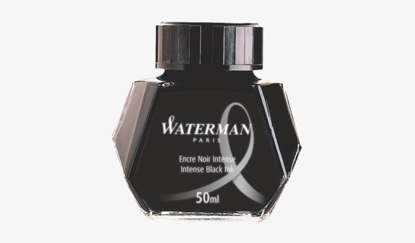 Ink Bottle Waterman Black - Waterman Ink Bottle - Black, transparent png download