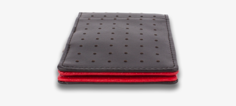 Black & Red Leather Wallet - Red, transparent png download