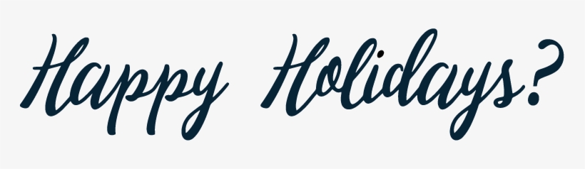 Happy-holidays - Rubber Stamping, transparent png download