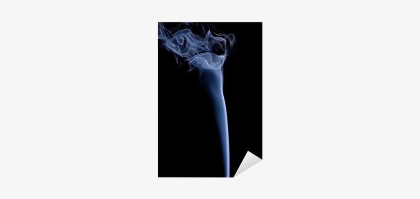 Smoke Or Steam Rising Against A Black Background Sticker - Smoke, transparent png download