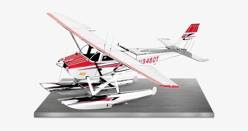 Picture Of Cessna 182 Floatplane - Metal Earth Cessna 182 Float Plane, transparent png download