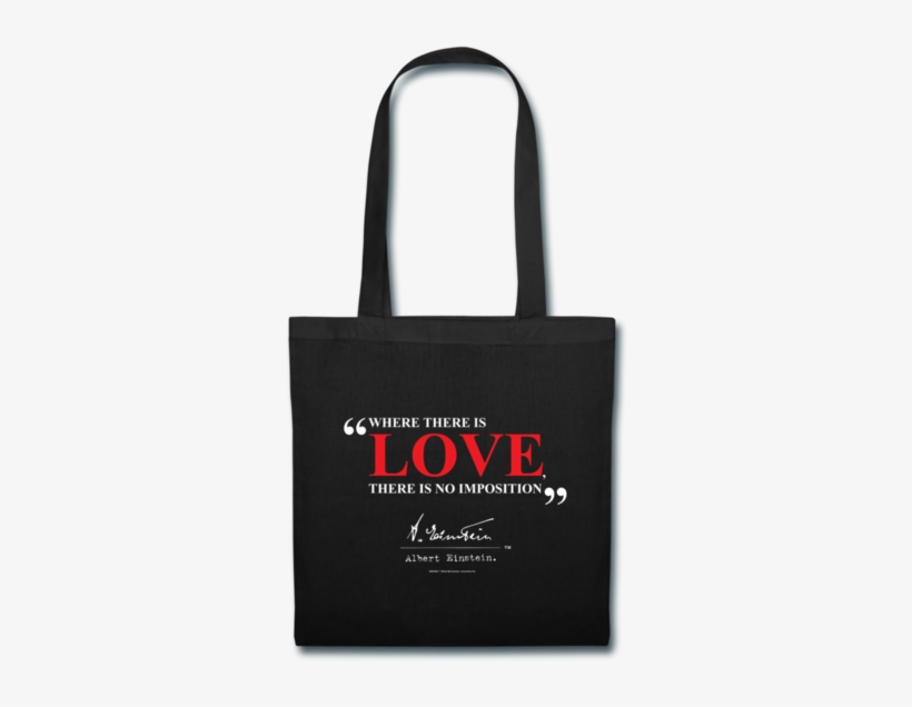 Albert Einstein Love Quote Tote - Bag, transparent png download