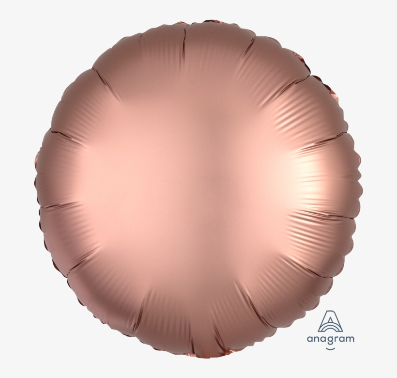 Rose Copper Satin Luxe Round Foil Helium Balloon 43cm, transparent png download