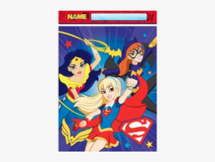 Dc Super Hero Girls Party Favor - Square Dc Superhero Girls Cake, transparent png download
