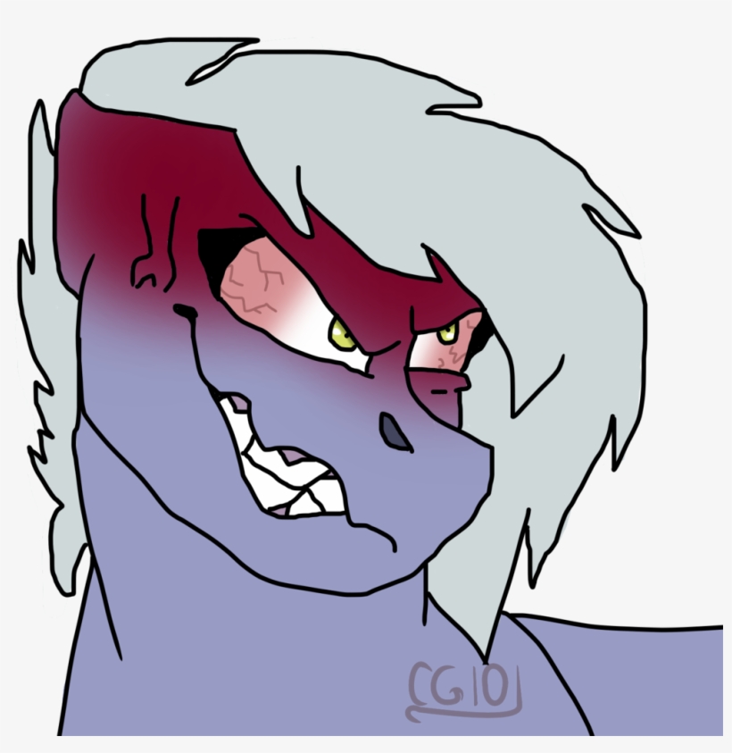 Cutegir101, Bloodshot Eyes, Earth Pony, Gritted Teeth, - Cartoon, transparent png download