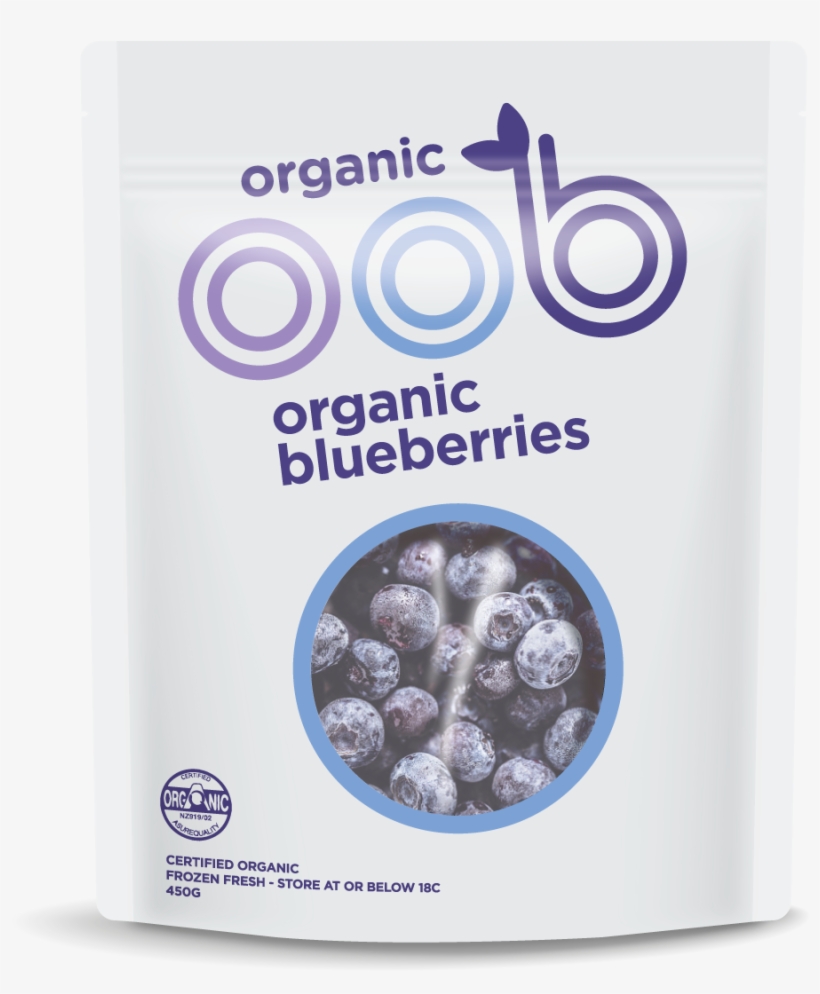 Organic Frozen Blueberries - Fruit, transparent png download