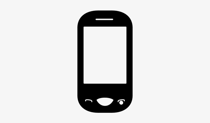 Rounded Cellphone Vector - Mobile Phone, transparent png download