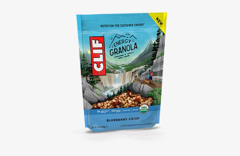 Blueberry Crisp Packaging - Clif Energy Granola, transparent png download