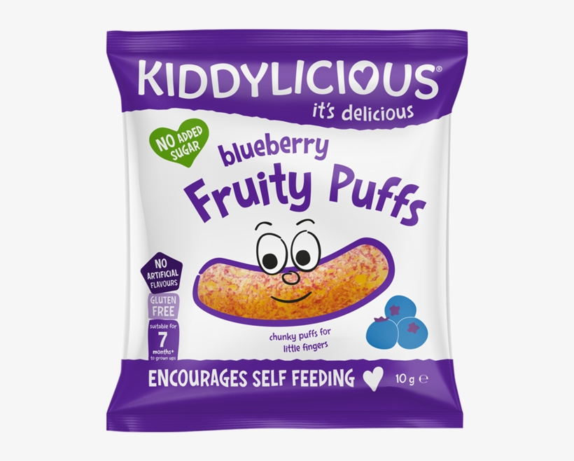Kiddylicious 12 Month Fruity Puffs Blueberry, transparent png download