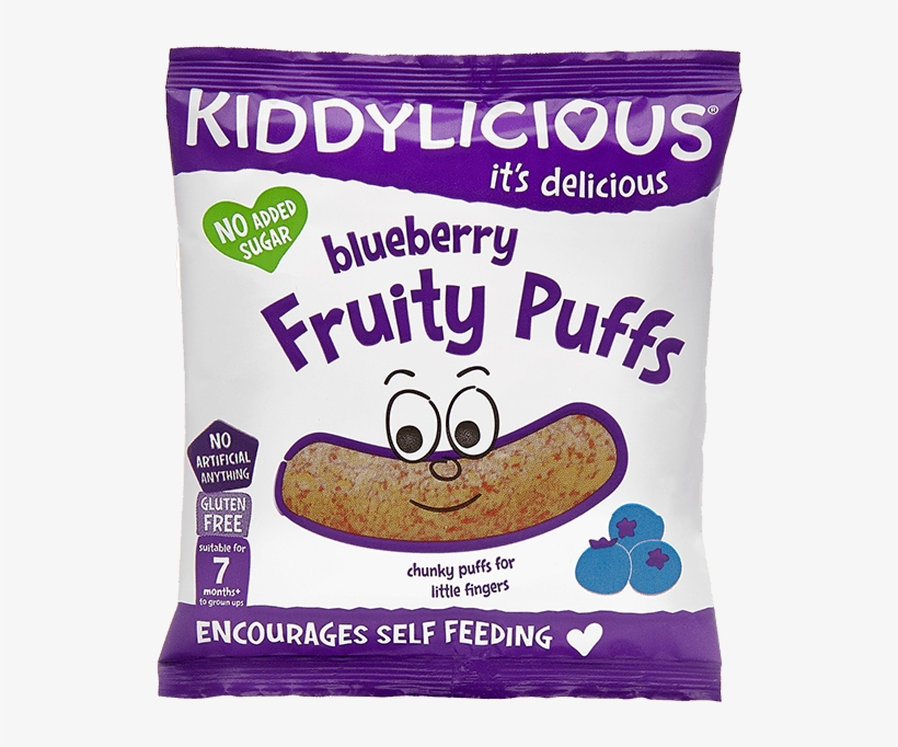 Kiddylicious 12 Month Fruity Puffs Blueberry, transparent png download