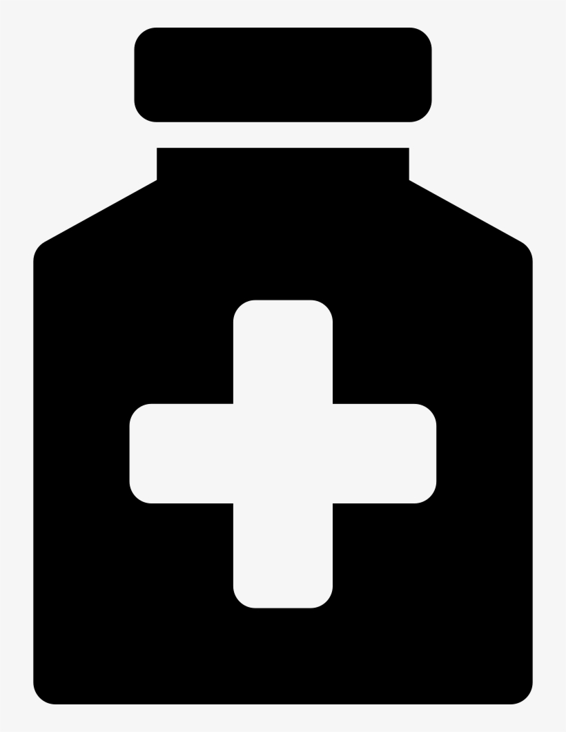 Pills Bottle Comments - First Aid Icon Vector, transparent png download