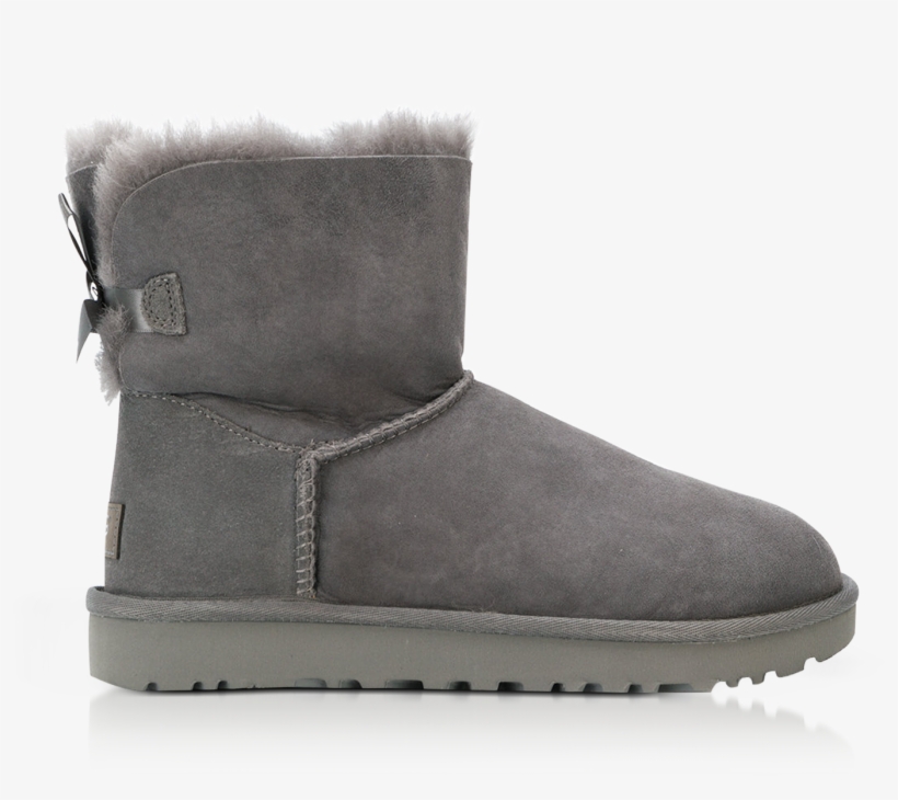 Grey Mini Bailey Bow Boots - Ugg, transparent png download