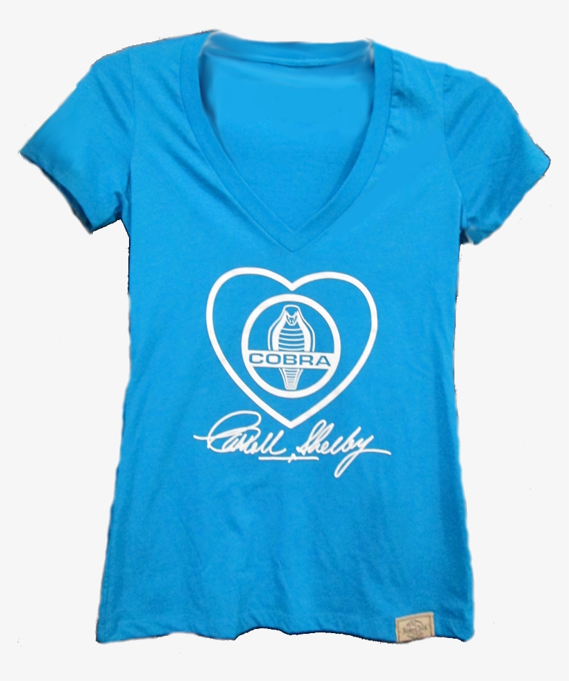 Shelby Cobra Heart Vneck Tee - Pyranha Kayak T Shirt, transparent png download