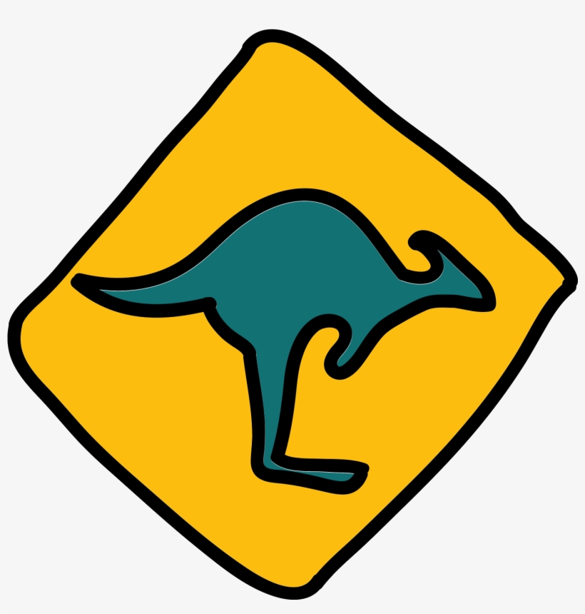 Crossing Kangaroos Icon - Bull Sign, transparent png download