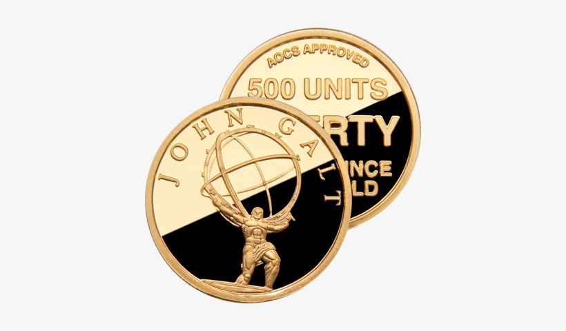 1/10oz "john Galt" - Atlas Shrugged Gold Coin, transparent png download