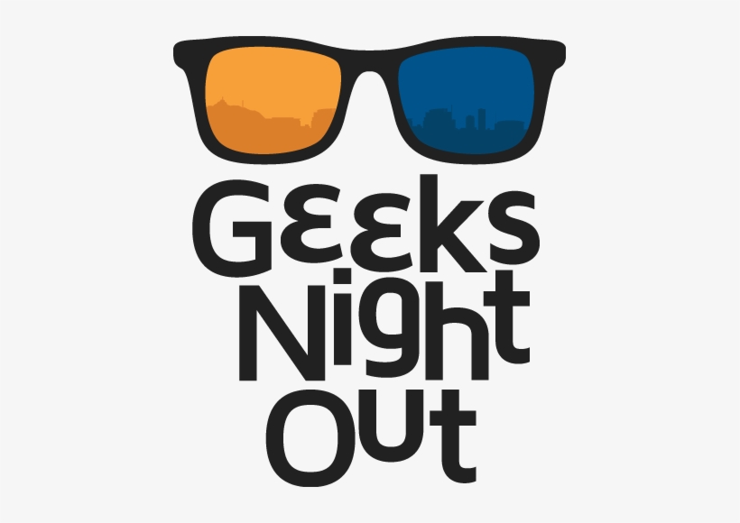 Text With Geeky Glasses - Logo, transparent png download