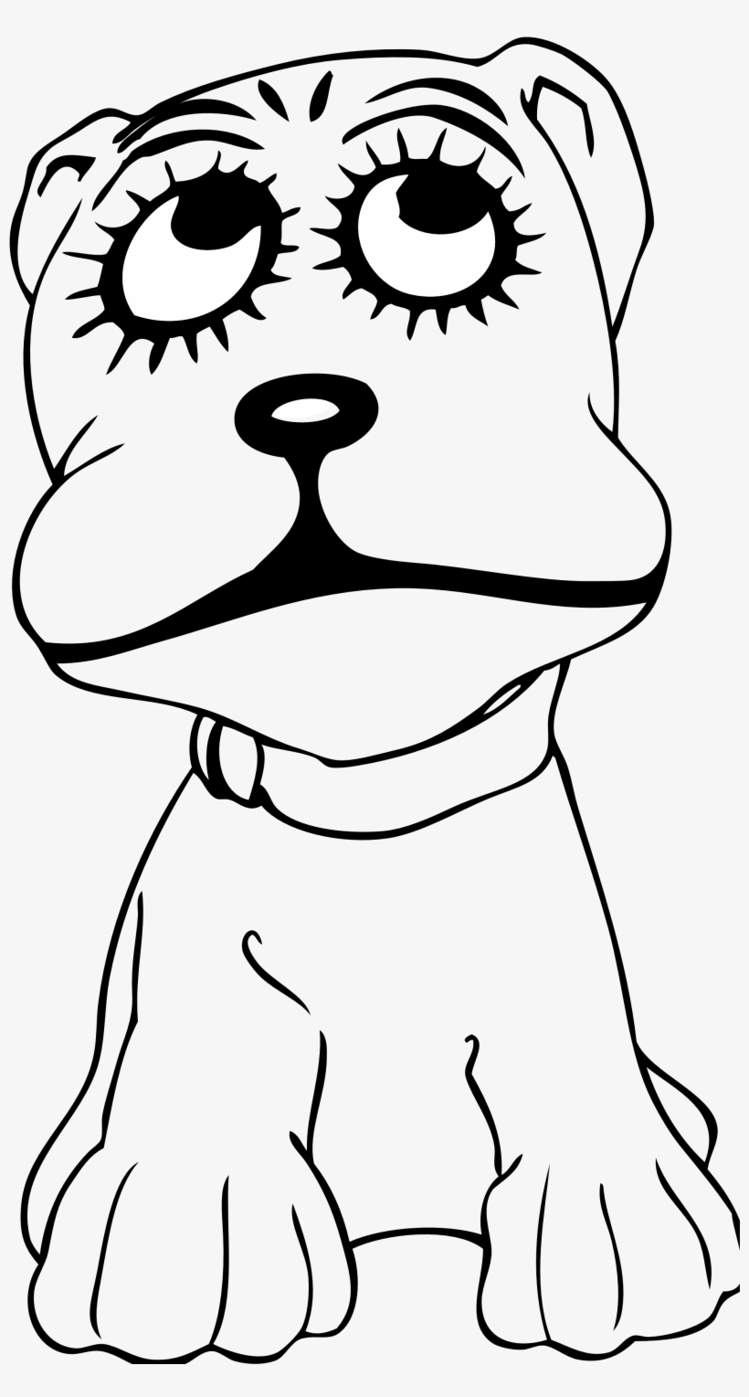 Black And White Dog Clipart Group Banner Stock - Cartoon Dog Shower Curtain, transparent png download