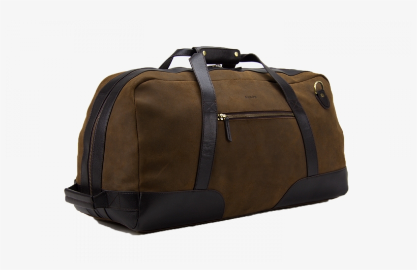 Large Duffel Bag Brown Suede - Duffel Bag, transparent png download