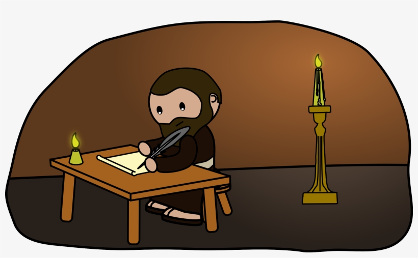 Big Image - Clip Art Of Man Writing, transparent png download