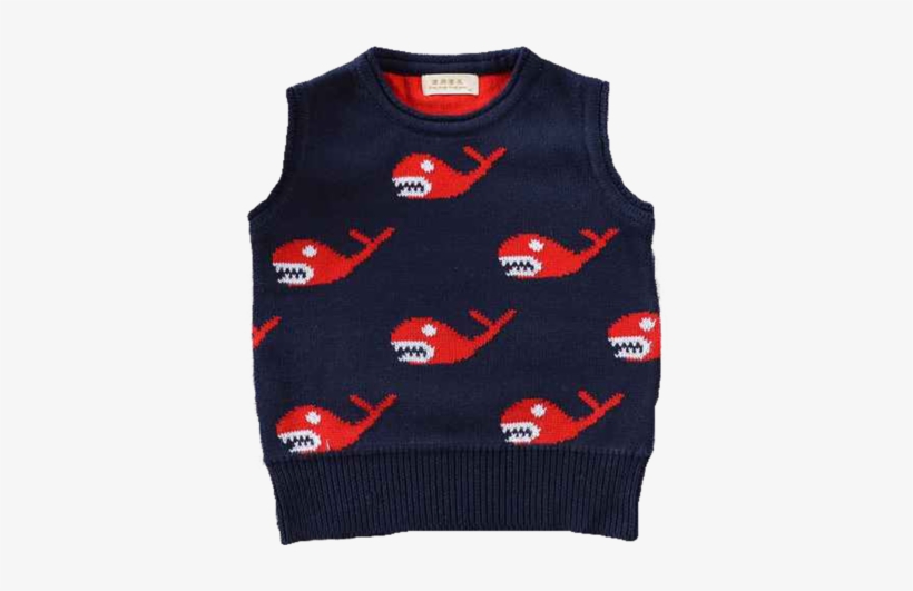 Baby "whale" Vest - Sweater, transparent png download