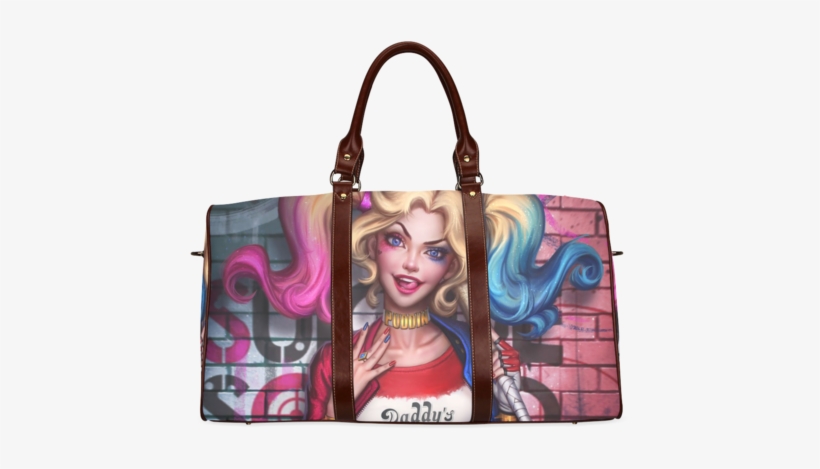 Psylocke Waterproof Handbag For Travel Use With Harley - Harley Quinn - Suicide Squad Superheroes Movie Poster, transparent png download